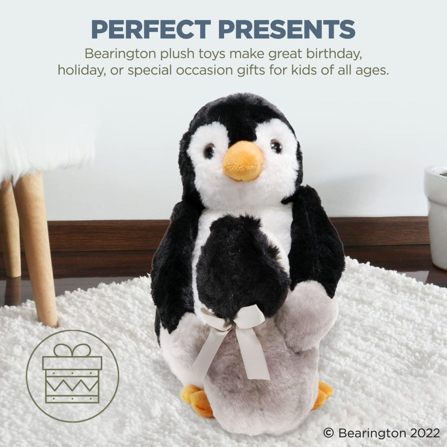 Wiggles and Wobbles Penguin with Baby Stuffed Animal Plushies