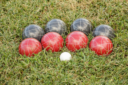 100mm Resin Bocce Ball Outdoor Game Set with Carrying Bag for Easy Storage, Multi,One Size,35-7103-3