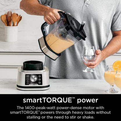 400W Power Blender & Processor System with Smoothie Bowl Maker & Nutrient Extractor, 6 Functions for Bowls, Spreads, Dough & More, 72-oz Pitcher & To-Go Cups, Silver"