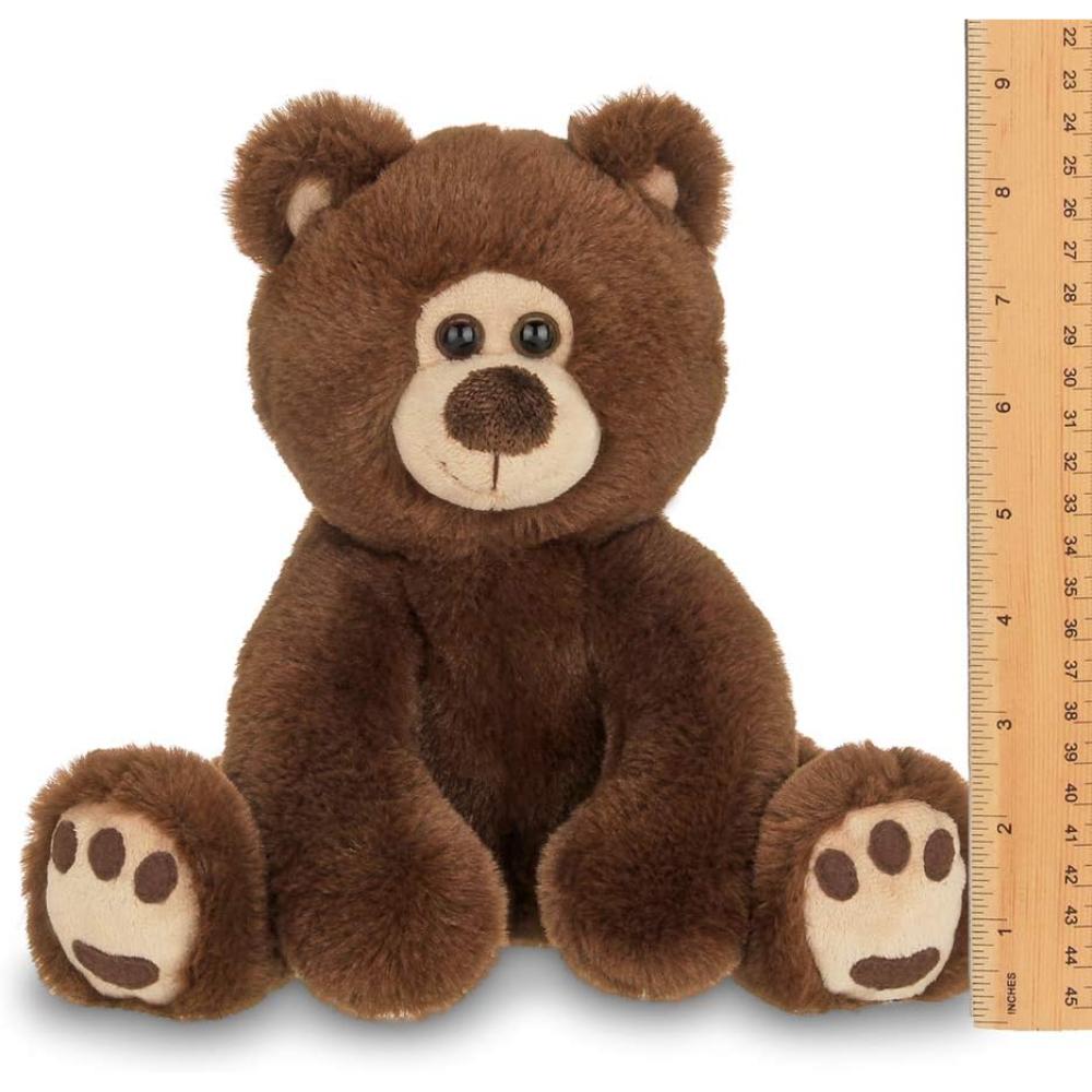 Barnaby Chocolate Brown Plush Teddy Bear, 11.5 inches