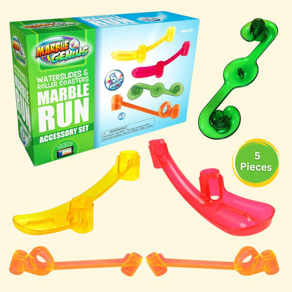 Marble Run Set and Add-On Accessory Set for Kids Full-Color Instructions, Great for Kids & Teens