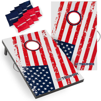 2x3 Premium Cornhole Set with LED Lights Includes 8 Toss Bags and Cornhole Boards