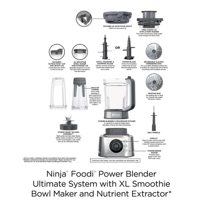 Power Blender Ultimate System Set with Smoothie Bowl Maker and Nutrition Extractor