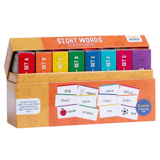 Sight Words Flashcards - Self Paced Vocabulary Tool - Combo Pack (Nouns and Sets A-G, 575 Cards Total)