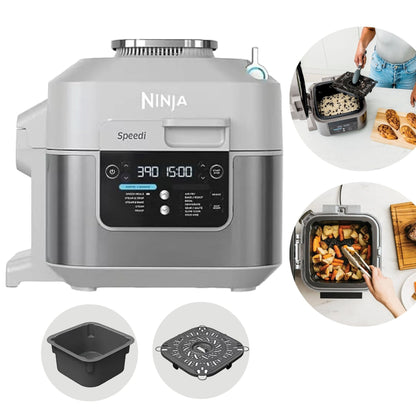 6-Quart Rapid Cooker and Air Fryer with 14-in-1 Functions