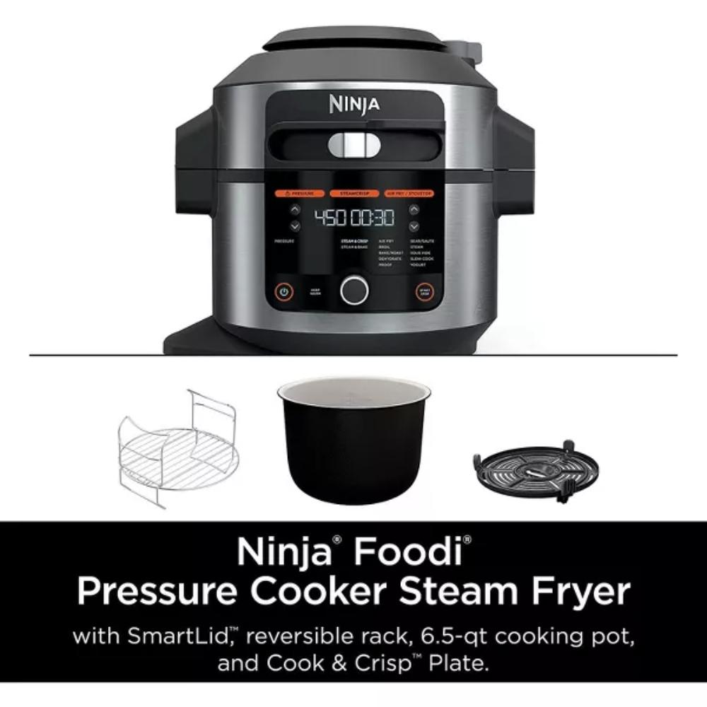 14-in-1 6.5 Quart Pressure Cooker and Steam Fryer with SmartLid