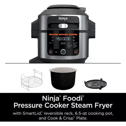 14-in-1 6.5 Quart Pressure Cooker and Steam Fryer with SmartLid