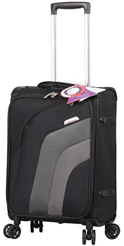 Ultra Lightweight Spinner Suitcase & Flight Bag Under Seat Shoulder Bag Set