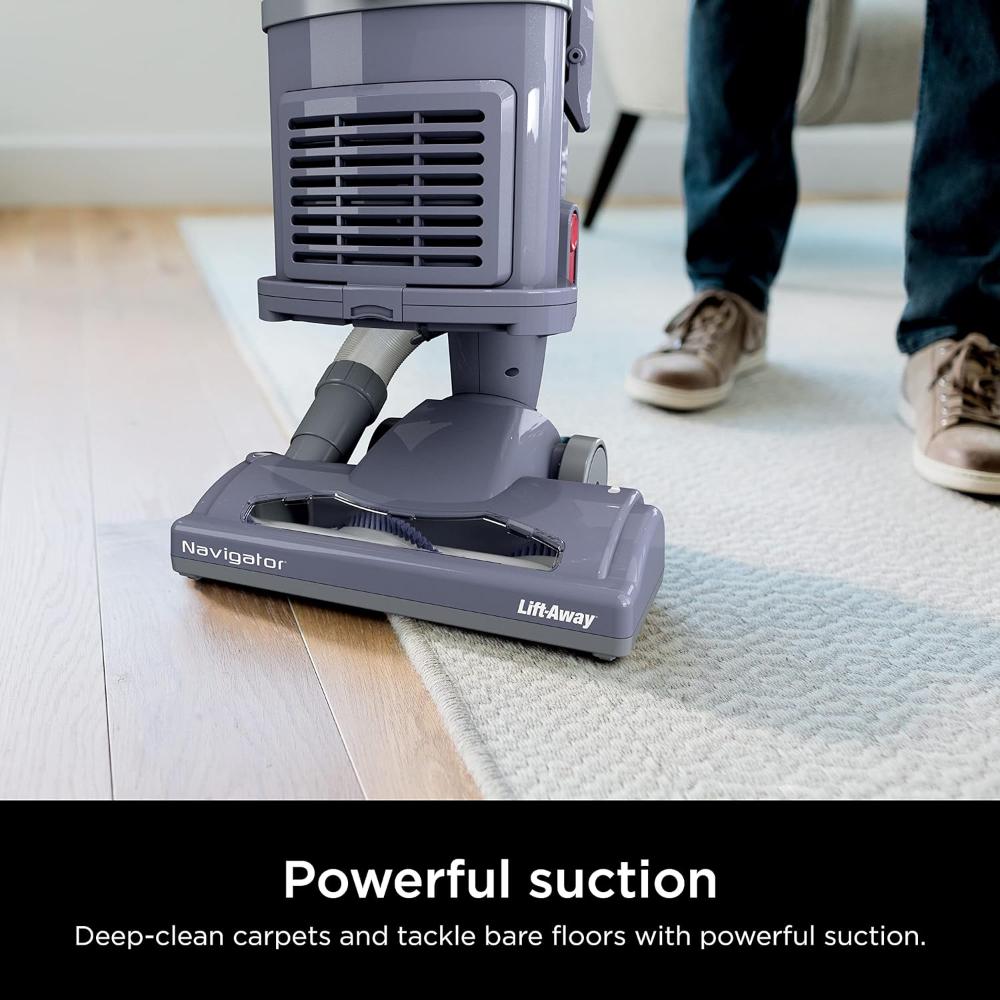 Lift-Away Upright Vacuum with HEPA Filter, Anti-Allergen Technology, Swivel Steering, Ideal for Carpet, Stairs, Bare Floors, Wide Upholstery & Crevice Tools, Lavender