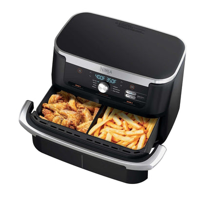 7-in-1 DualZone FlexBasket Air Fryer with 11-Quart Mega Capacity and Smart Cooking Features